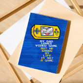 Grappig geel draagbaar Vaderdag Wenskaart Kaart