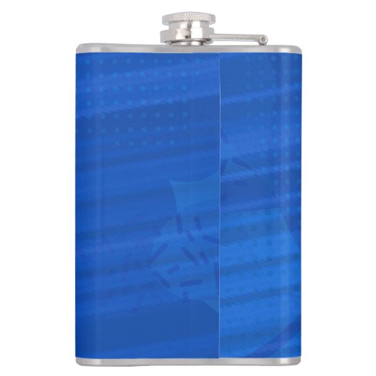 Grappig geel draagbare Vaderdag groet Heupfles (Achterkant)