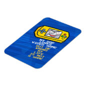 Grappig geel draagbare Vaderdag groet magneet (Linkerzijde)