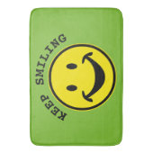 Grappig geel + je rug. en ideeën badmat (Voorkant Verticaal)