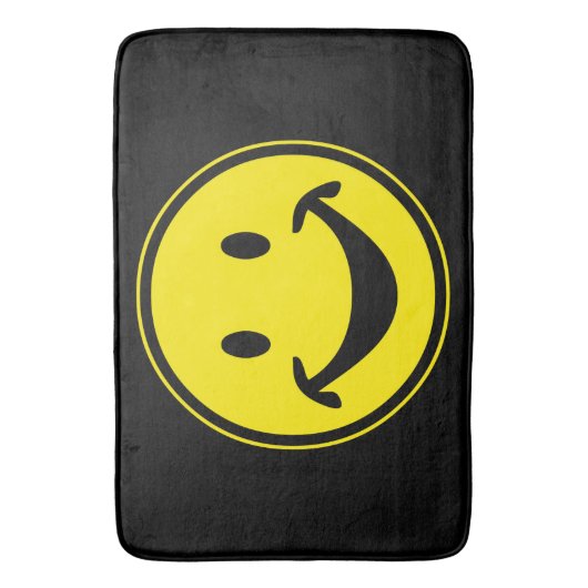 Grappig geel + je rug. en ideeën badmat (Voorkant Verticaal)