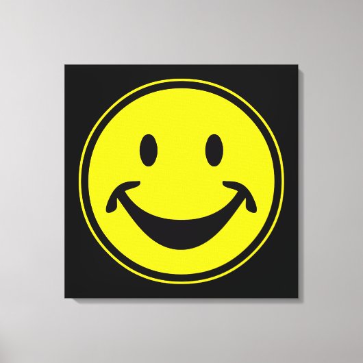 Grappig geel + je rug. en ideeën canvas afdruk (Voorkant)