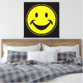 Grappig geel + je rug. en ideeën canvas afdruk (Insitu (Slaapkamer))