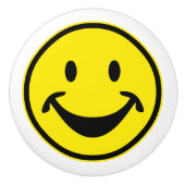 Grappig geel + je rug. en ideeën keramische knop (Voorkant)