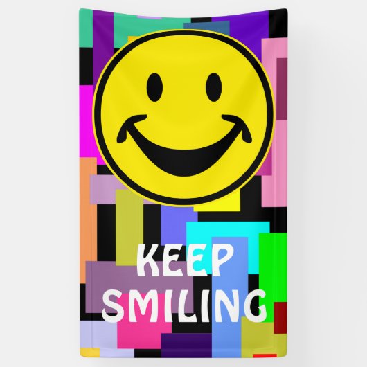 Grappig geel + je rug. en ideeën spandoek (Verticaal)