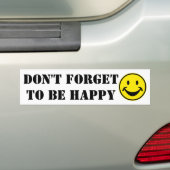 Grappig geel + jouw achtergrond & ideeën bumpersticker (Op auto)