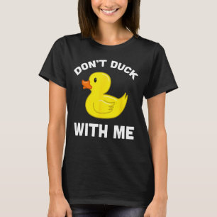 Grappig geel rubber eenden cadeau, niet eenden met t-shirt