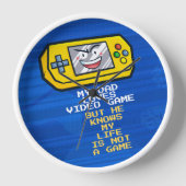 Grappig geel spel draagbare Vaderdag groet (Voorkant)