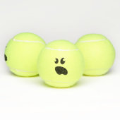 Grappig geel tennisbal met schattig spookgezicht tennisballen (Multi)