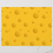 Grappig geel zwitserse kaastextuur, schrijfpapier (Achterkant)