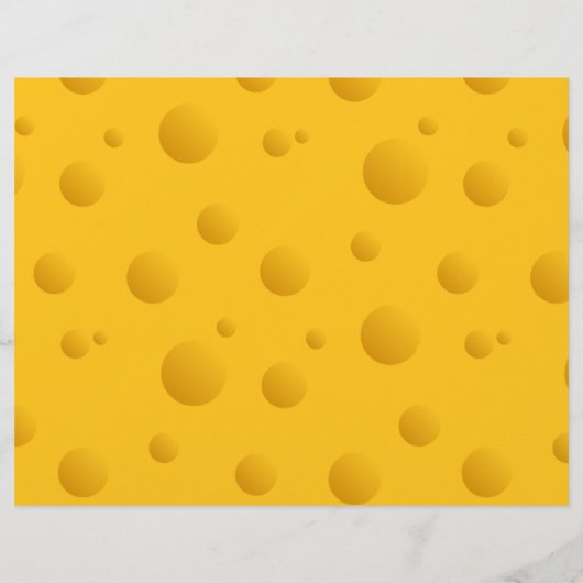 Grappig geel zwitserse kaastextuur, schrijfpapier (Achterkant)