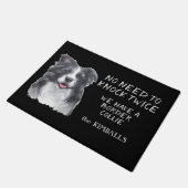 Grappig Geen behoefte om Border Collie Deurmat te (Schuin)