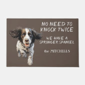 Grappig Geen behoefte om twee keer te kloppen Spri Deurmat (Voorkant)