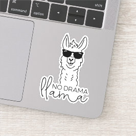 Grappig Geen Drama Cool Llama Sticker