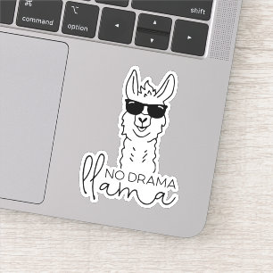 Grappig Geen Drama Cool Llama Sticker