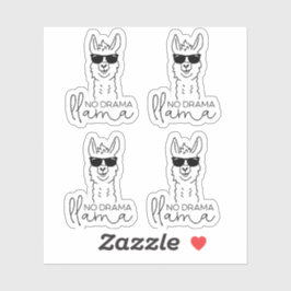 Grappig Geen Drama Cool Llama Sticker