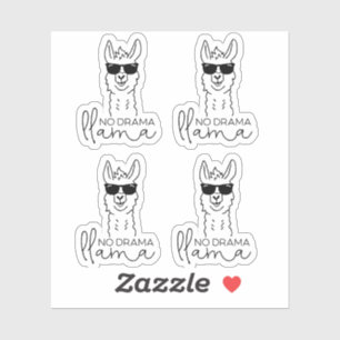 Grappig Geen Drama Cool Llama Sticker