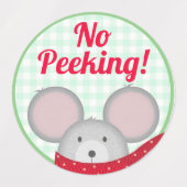 Grappig "Geen gluren, geen schudden, handen af" Ke Labels (Design 2)