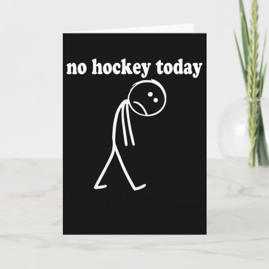 Grappig Geen Hockey Vandaag (4) Kaart (Voorkant)