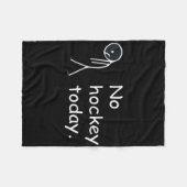 Grappig, geen hockey vandaag! fleece deken (Voorkant (Horizontaal))