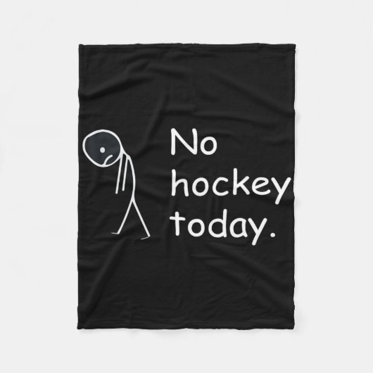 Grappig, geen hockey vandaag! fleece deken (Voorkant)