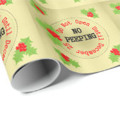 Grappig geen kerstcadeaupapier met piepende kerstc cadeaupapier (Rol Hoek)