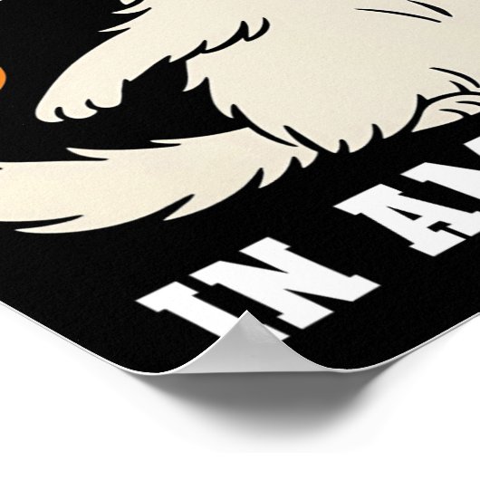 Grappig geen koningen in Amerika Poster (Hoek)