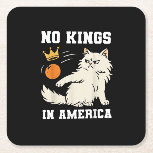 Grappig Geen Koningen in Amerika Retro Klassieke S Kartonnen Onderzetters