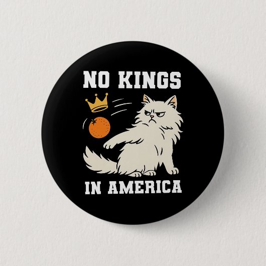 Grappig geen koningen in Amerika Ronde Button 5,7 Cm (Voorkant)