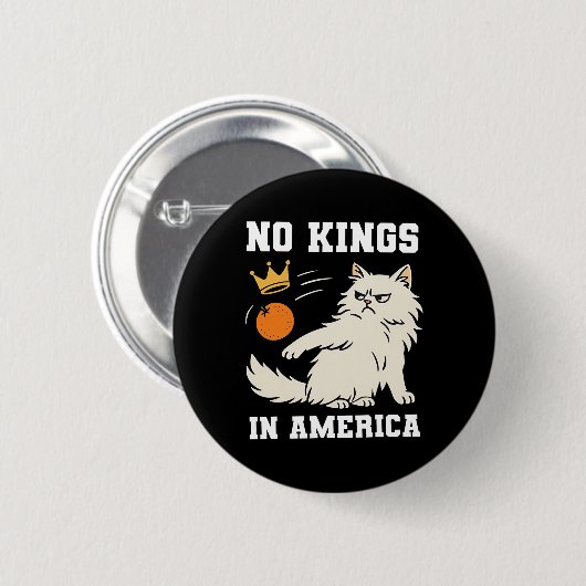 Grappig geen koningen in Amerika Ronde Button 5,7 Cm (Voorkant /achterkant)