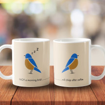 Grappig - Geen Morgen Vogel - Blauwe Vogel