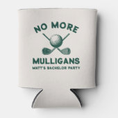 Grappig “Geen Mulligans Meer” Golf Bachelorfeest Blikjeskoeler (Voorkant)