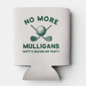 Grappig “Geen Mulligans Meer” Golf Bachelorfeest Blikjeskoeler (Achterkant)