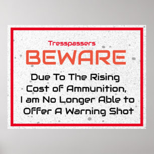 grappig geen overschrijding citaten Teken Poster