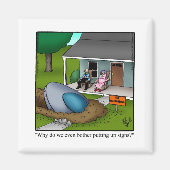 Grappig Geen Overtredende Humor Magnets Magneet (Voorkant)