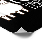 Grappig Geen Prob Schattige Llama Quote Gift Grafi Poster (Hoek)