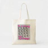 Grappig Geen Stoppen Popping Bubble Wrap Humor Tote Bag (Voorkant)