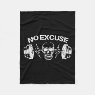 Grappig Geen Uitvluchten Inspirerend Gezegde Motiv Fleece Deken