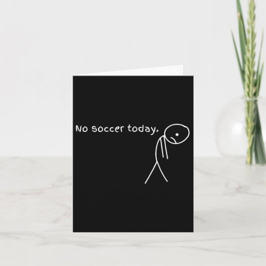 Grappig geen voetbal vandaag kaart (Voorkant)