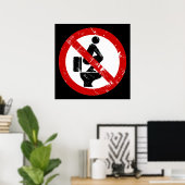 Grappig GEEN Voeten op de Stoel ⚠ Thais Bord ⚠ Poster (Thuiskantoor)