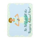 Grappig Geen zeurende Smart Phone Kitsch Art Magneet (Verticaal)