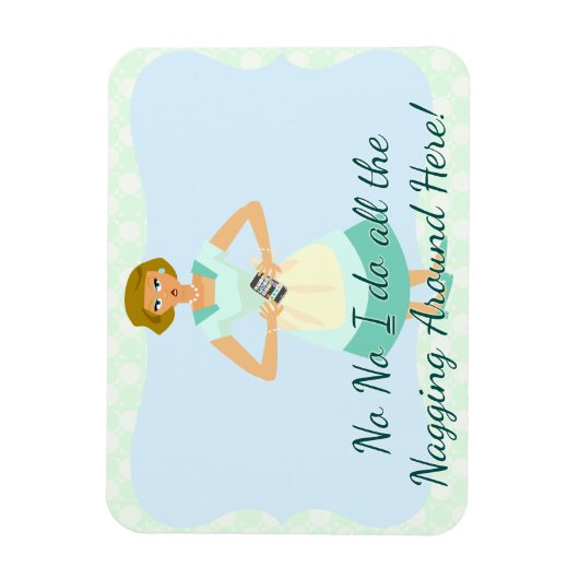 Grappig Geen zeurende Smart Phone Kitsch Art Magneet (Verticaal)