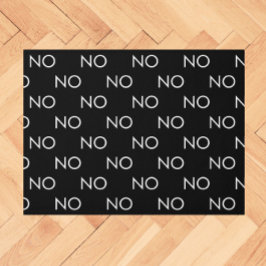 Grappig GEEN zwart wit Introvert minimaal Deurmat