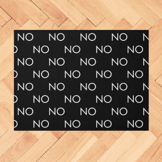 Grappig GEEN zwart wit Introvert minimaal Deurmat