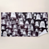 grappig, geesten, geest, halloween, glanzend, goud strandlaken (Voorkant)