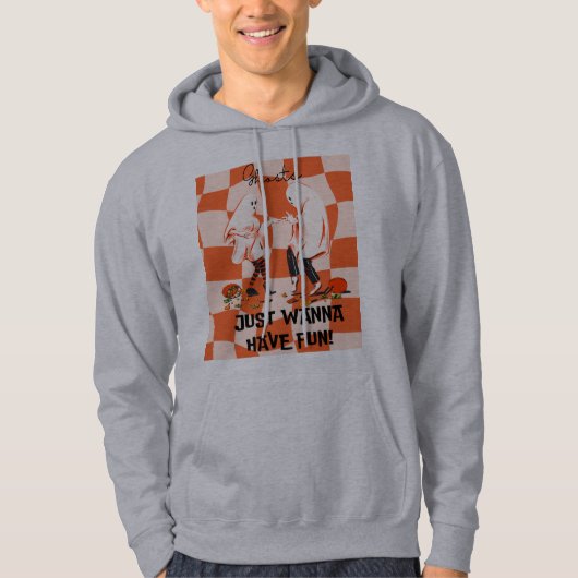 Grappig "Geesten willen gewoon plezier hebben" Hal Hoodie (Voorkant)