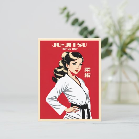 Grappig geestig Ju-Jitsu BJJ MMA Martial Arts Humo Briefkaart (Staand voorkant)