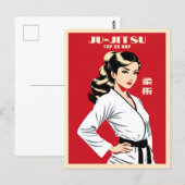 Grappig geestig Ju-Jitsu BJJ MMA Martial Arts Humo Briefkaart (Voorkant / Achterkant)