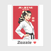 Grappig geestig Ju-Jitsu BJJ MMA Martial Arts Humo Sticker (Vel)