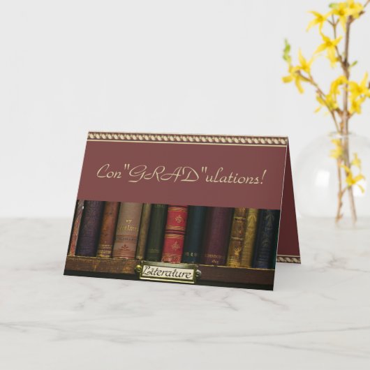 Grappig Gefeliciteerd Afstuderen kaart (Gele Bloem)